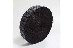 China High Tenacity Jacquard Webbing 100 Polyester Black Elastic Loops For Shoes supplier