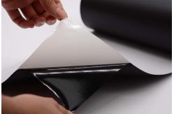 China Matte Black Anti Static Label Material Permanent Adhesive Polyimide 1Mil With Glassine supplier