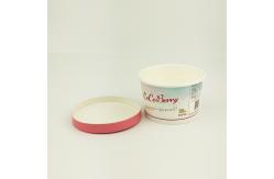 China Disposable Ice Cream Paper Cup With Lid Leakproof Custom Bowls 3oz 85ml supplier