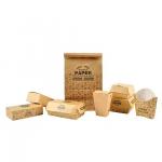 Customized Eco-friendly Kraft Paper Slotted Boxes Perfect for Noodle Fast Food and Takeout Packaging for sale