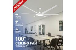 China 100 Inch DC Plastic Ceiling Fan With Light Energy Saving Low Power Consumption supplier