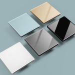 Acrylic Glass Panel Switch Socket Ultra Thin Wall Switch