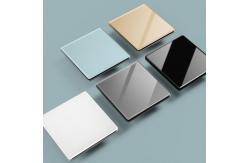 China Acrylic Glass Panel Switch Socket Ultra Thin Wall Switch supplier