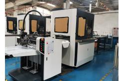 China Automatic Book Cover Paper Lining Machine Rigid Case 40pcs/Min supplier