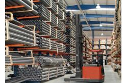China Single / Double Sided Structural Cantilever Rack Robot Welding For Long Steel Pipes supplier