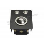 Mini Industrial Black Metal Trackball Pointing Device with Mouse Buttons at Top Panel Mount for sale