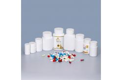 China Empty Pharmaceutical Tablet Pill Bottles with Plastic Screw Cap and HDPE Material supplier