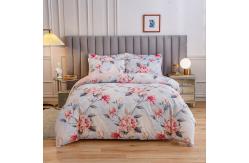 China White 4 Piece 100% Cotton Quilt Bedding Set Customized Color Comforter Bed Sheet Set supplier