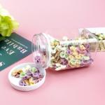 Sticker Label PET 12 Oz Square Plastic Bottles With Lid Tamper Proof