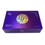 Custom Cardboard Purple Magnetic Gift Box For Mask Skincare Bottles for sale