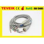 Teveik Factory Price of 10 Leads Kenz 103,106 ECG EKG Cable, Banana 4.0 IEC 4.7K Resistor for sale