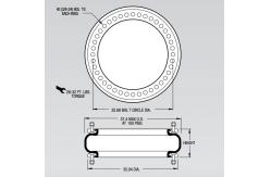 China FS 5450-16 RS Continental Industry Single Convolution Air Spring W01-358-9601 supplier