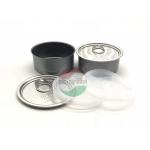 CMYK Color EOE Round Small Tin Cans For Tuna Packaging Food Size 65x30mm for sale