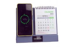 China PU Leather Custom Wireless Charging Calendar Multiscene Rechargeable for Desk supplier