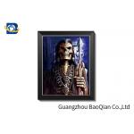 Picture With Playing Skull , Flippped Changing Lenticular 3d Image