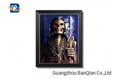 China Picture With Playing Skull , Flippped Changing Lenticular 3d Image supplier