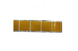 China Curtain Side Vehicle Grade Yellow Conspicuity Reflective Tape Segmented Sticker supplier