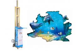 China Custom Direct To Wall Inkjet Printer Two Way Induction Up And Down supplier