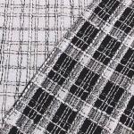Herringbone Check Polyester Worsted Tweed Wool Fabric 150cm Width
