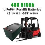 High Capacity 48V 610Ah Lithium Ion Forklift Batteries Pack for AeriaWork Platforms and Electric Truck Wheel Loaders for sale