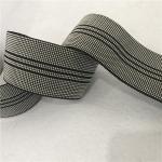 PP Sling 50mm Sofa Elastic Webbing 40%-50% Elongation White With Black Lines for sale