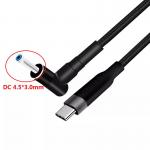 100W DC 4.5x3.0mm USB Type C PD DC 4530 Male Converter For Hp Notebook Charge for sale