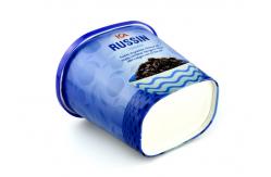 China Food Grade Ice Cream Cup Empty Oval Paper Tube Packing With PE Lid supplier