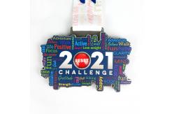China Custom LED Flashing Custom Award Medals For Marathon Run Race Finisher supplier