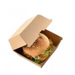 Customized Hamburger Box Printing With Biodegradable Disposable Corrugated Kraft Paper