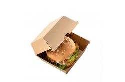China Customized Hamburger Box Printing With Biodegradable Disposable Corrugated Kraft Paper supplier