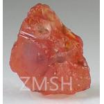 Peach Orange Paparacha Lab Made Sapphire Raw Gem Stone For Decoration Necklace Ring Earring for sale