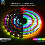 FCOB 24V DC Led Strip , RGB LED Pixel Strip WS2811 Addressable