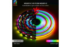China FCOB 24V DC Led Strip , RGB LED Pixel Strip WS2811 Addressable supplier