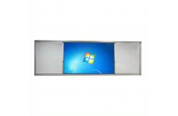 China 75 Inch Interactive Flat Panel Multi Touch Screens With Sliding Whiteboard supplier