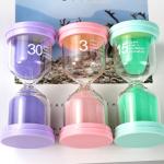 Decoration Small Hourglass Shower Timer Green Blue Purpel Pink Color for sale