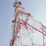 Self Supporting Q235 Q345 Steel Telecom Cell Site Tower For Signal Transmission for sale