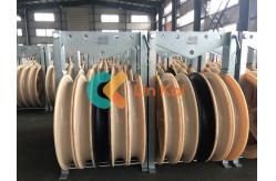 China Power Cables Rollers Electric Single Wheel Cable String Pulley Conductor Stringing Blocks supplier
