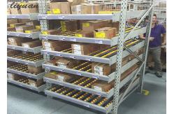 China Optional Dimension Carton Flow Roller Track , Flow Racks Warehouse Stable supplier