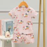 Flower Pure Cotton Pyjamas breathable Comfy Pajama Set 120cm Height 64cm Bust for sale