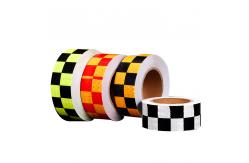 China Yellow Red And White Dot Reflective Tape For Trailers Trucks Adhesive Material supplier