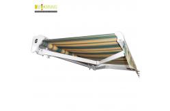 China Balcony Aluminium Waterproof Retractable Awning With Rain Channel Half Box On The Top supplier