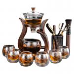 Bamboo Stand Borosilicate Glass Tea Infuser Cup for sale