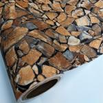 Durable 0.1mm-0.15mm Wood PVC Wallpaper Temporary Wall Covering for sale