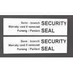 45um 1mil Tamper Proof Seal Security Sticker Gloss White With High Residue