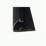 Black Powder Coated Aluminium Extrusions For Window Corner 6063 T5 for sale