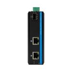 3 Port Gigabit Fiber Optic Media Converter 2KM-120KM 12v 24v Industrial Switch With SFP for sale