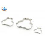 RK Bakeware China Foodservice NSF Aluminum Cake Mould , Stainless Steel Bear Mouse Molding Mousse Cake Rings for sale