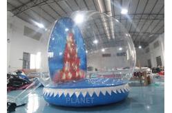 China 0.8mm Transparent Inflatable Snow Globe Photo Booth supplier