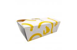 China Anti Dirty Greaseproof Food Container Paper Box Rectangle Shape For Restaurant supplier