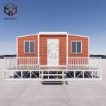 Broken Bridge Aluminum Double Doors Expandable Double Wing Container House for sale